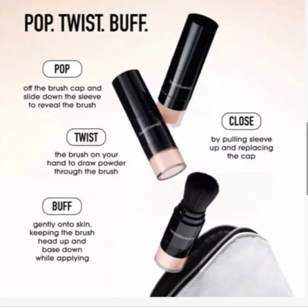 BareMinerals Original Mineral Veil Loose Powder & Brush Translucent SPF25 NEW - Picture 14 of 16